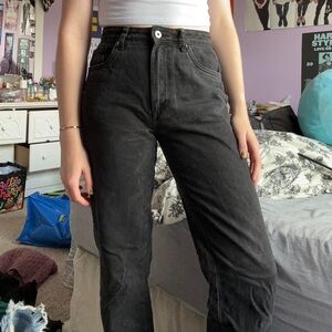 cotton on black straight leg jeans